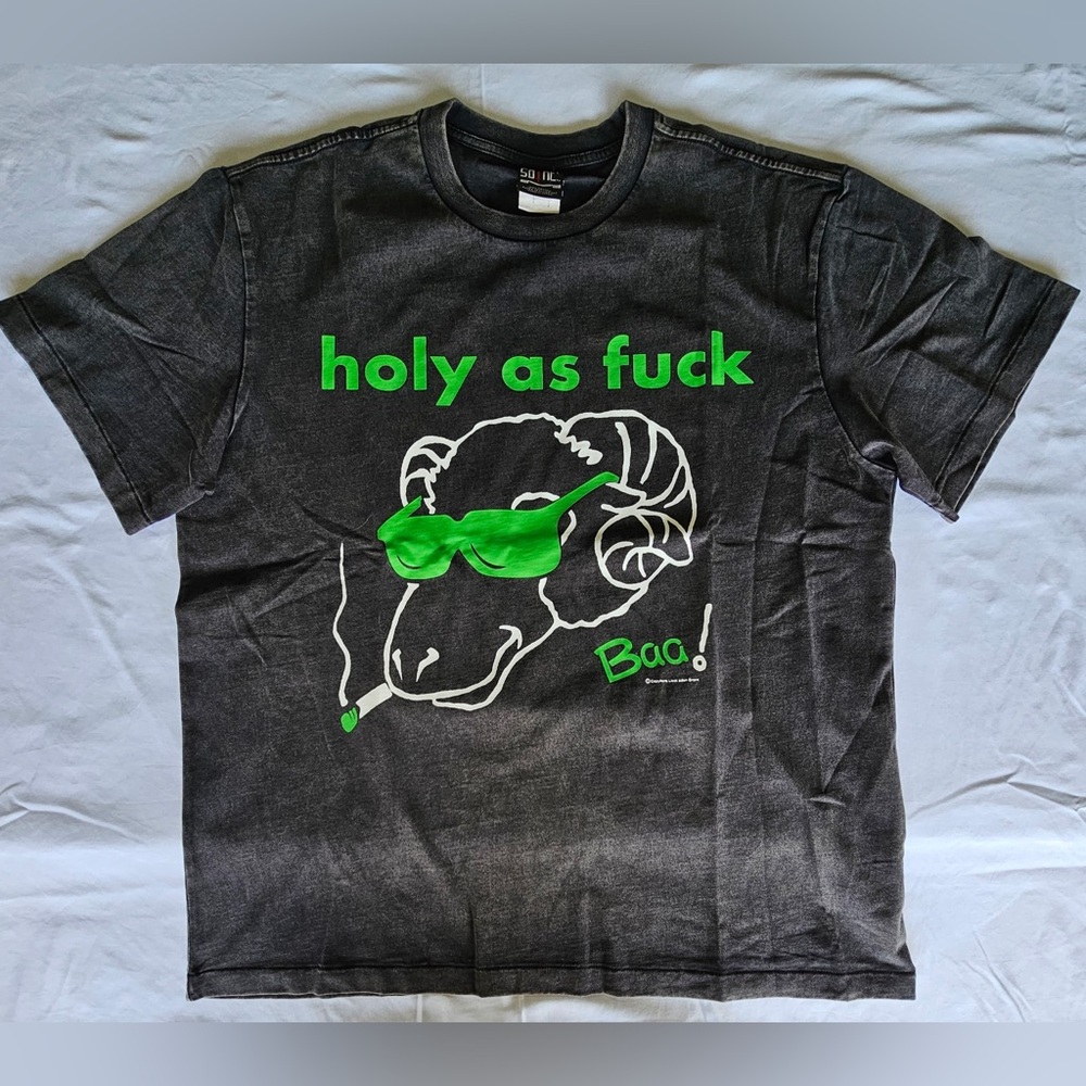 Saint Graphic Tee with Green Text and Design!